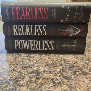 Fearless / Reckless / Powerless Hardcover Book Set - Black & Red Spines